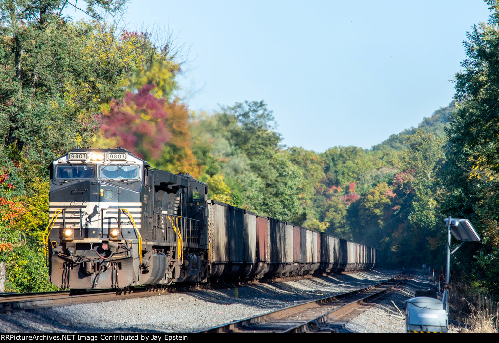 Westbound empty coal at Cove